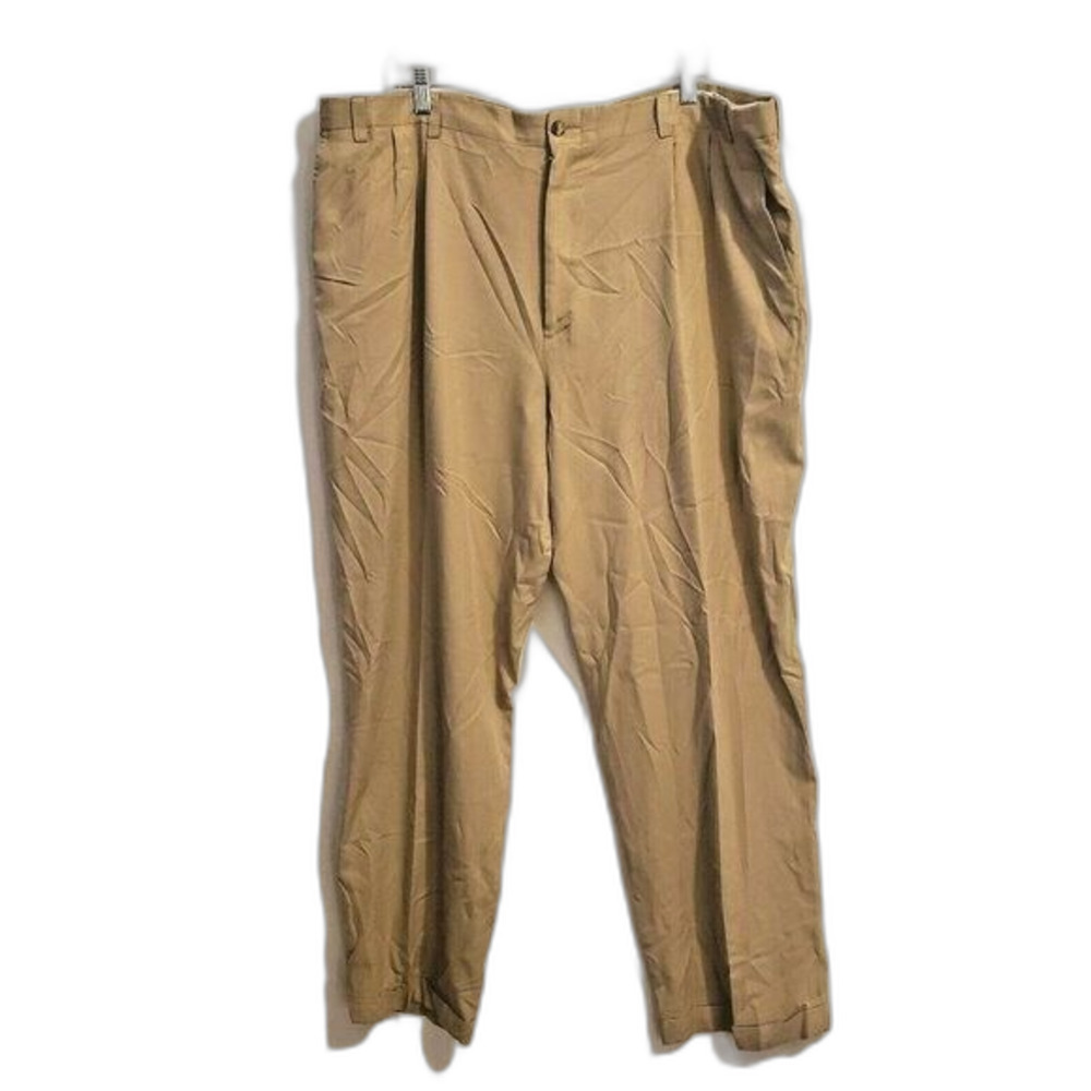 Cherokee Mens Size 44? Tan Solid Khaki Dress Pants